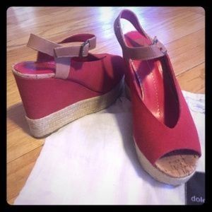 DV by Dolce Vita Cherry Red Wedges